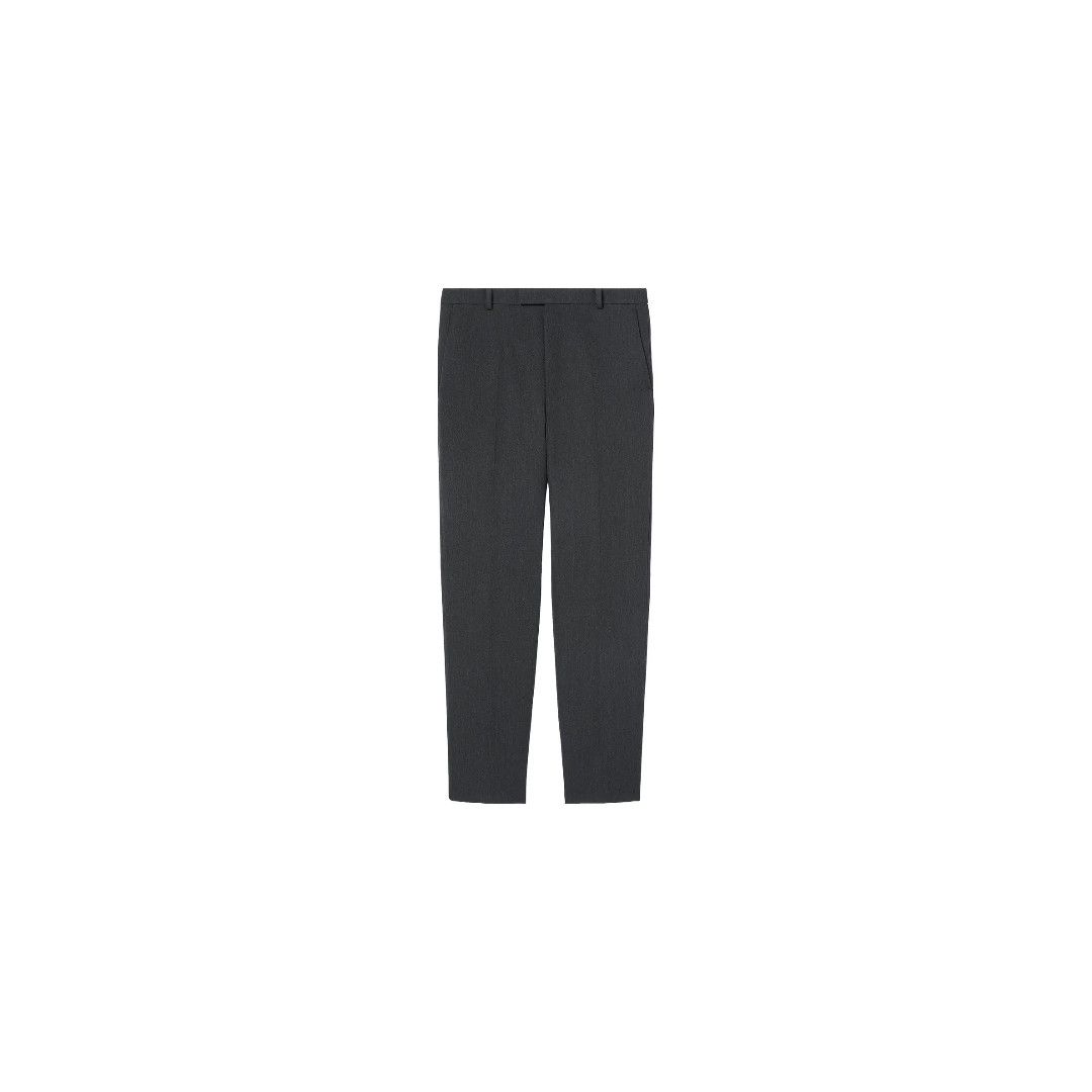 Gucci o1loc1c1225 801192 Wool Pant With Crease Detail in Black Size US 38 / EU 54 - 1 Thumbnail
