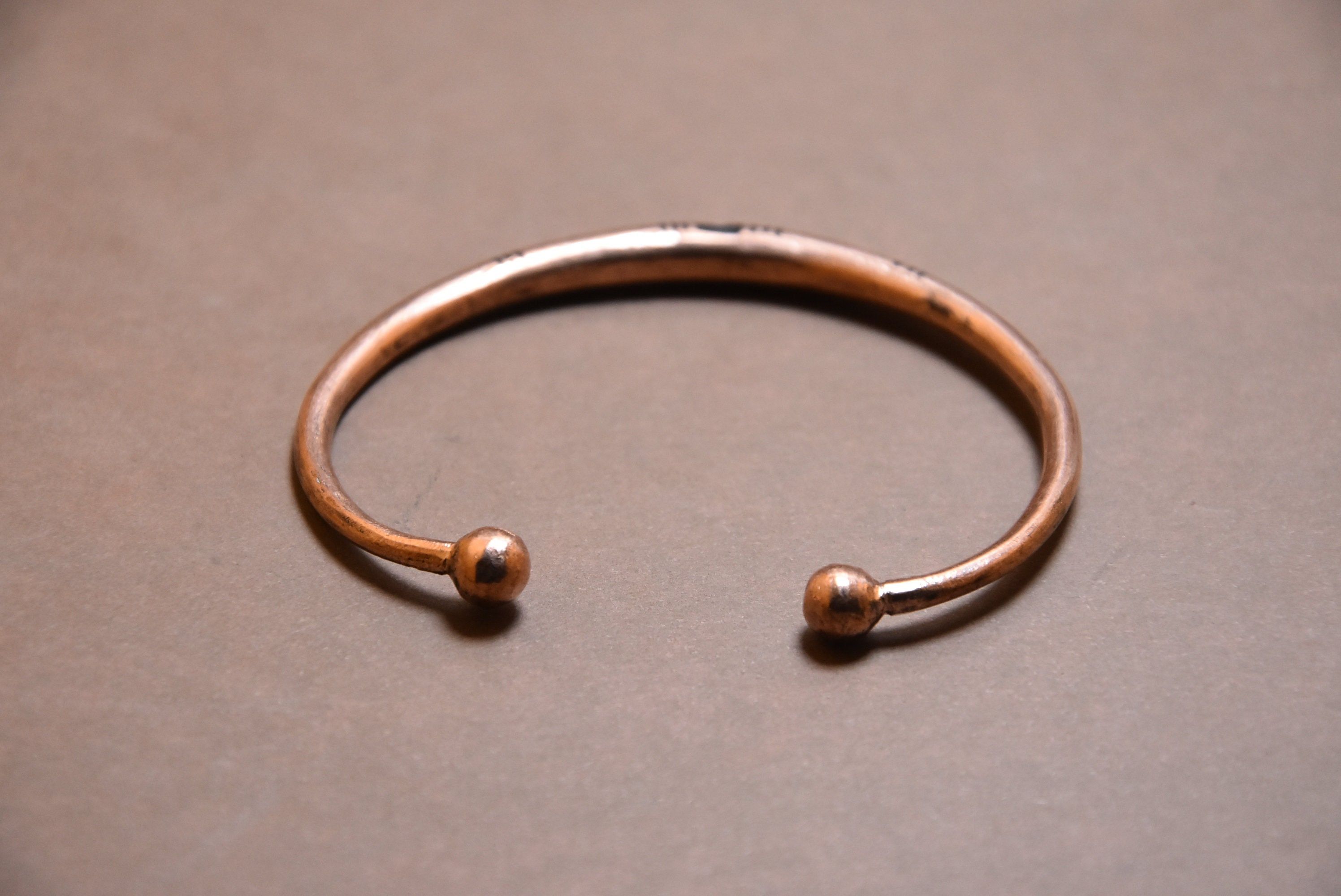 Handmade × Jewelry Cuff Tuareg Red Copper , Bracelet Red Copper Size ONE SIZE - 4 Thumbnail