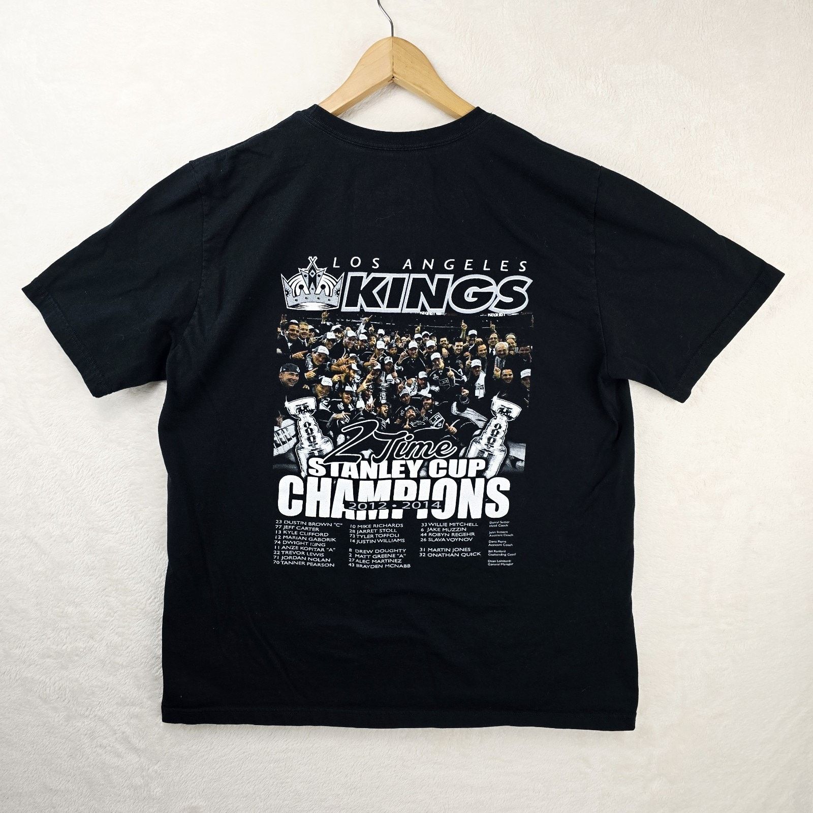 Anvil Los Angeles Kings Champions Shirt XL 2014 NHL Stanley Cup Size US XL / EU 56 / 4 - 4 Thumbnail