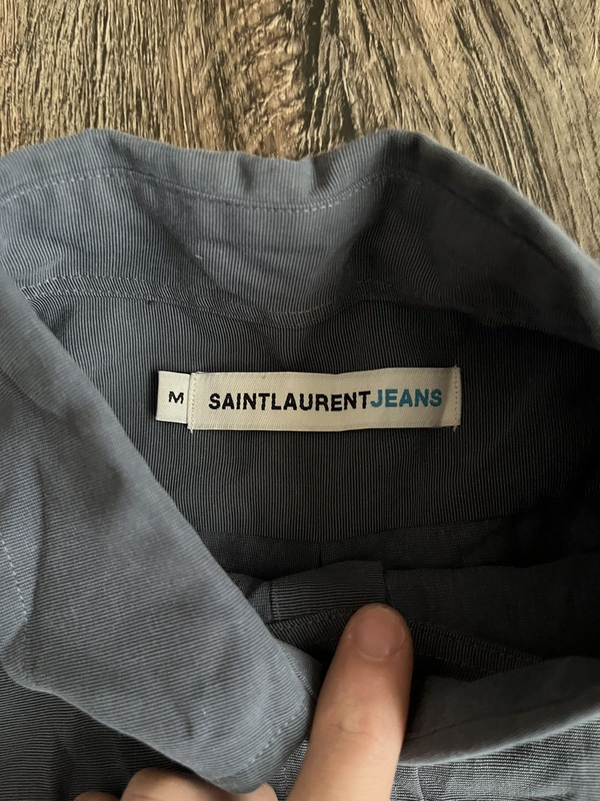 Designer × Yves Saint Laurent YVES SAINT LAURENT Vintage YSL Logo Shirt Button Ups Size US M / EU 48-50 / 2 - 5 Thumbnail