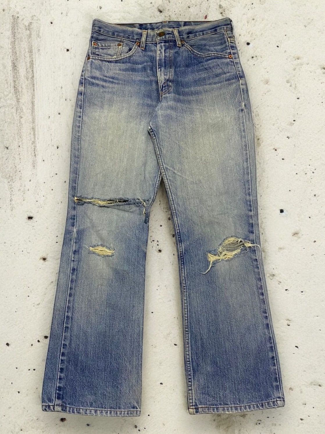 Levi's Vintage Clothing Levis Vintage Clothing 517 Distressed Denim Light Washed Size US 30 / EU 46 - 1 Thumbnail