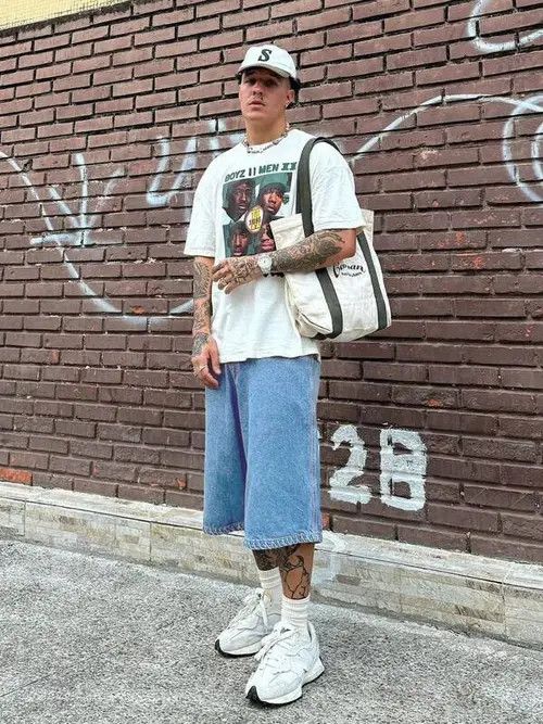 Jean Kawase x Ahata Straight vintage 90s jorts shorts jeans Size US 32 / EU 48 - 3 Thumbnail