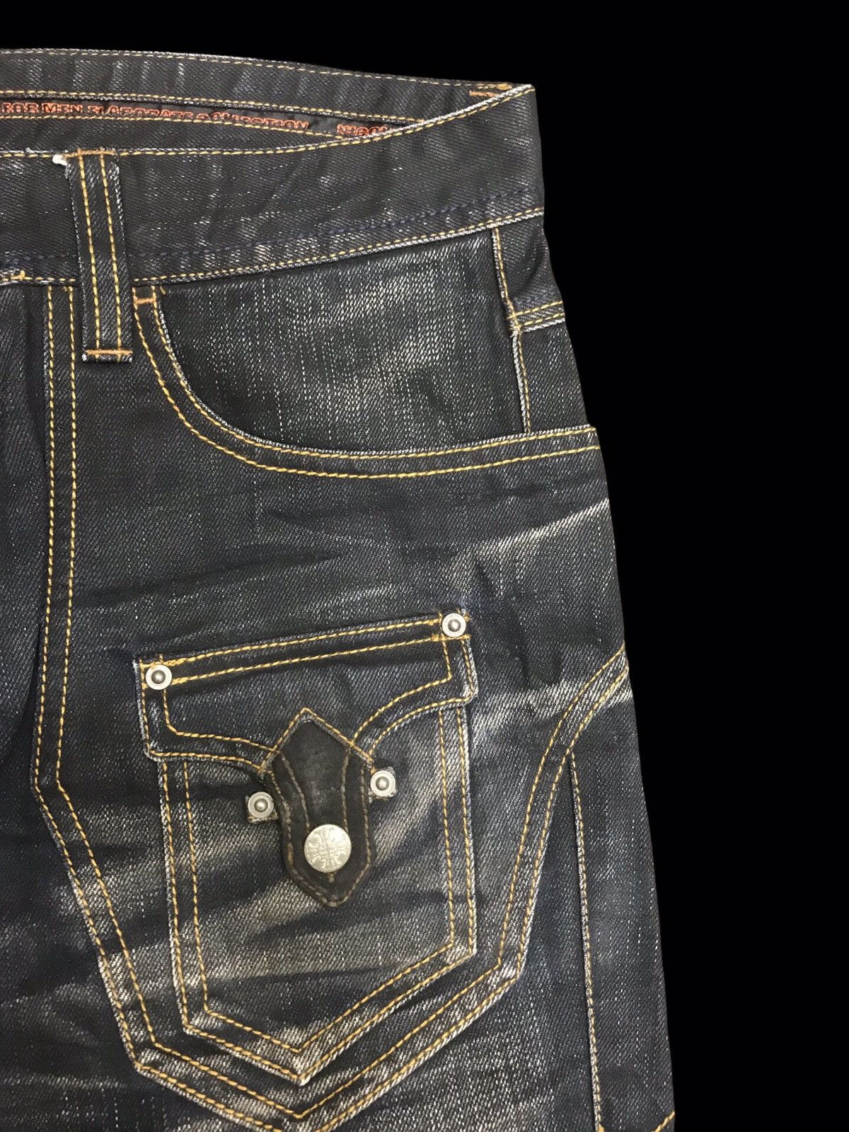 Japanese Brand 💥FLARE💥NCFM Stylish Fades Flare Bush Denim F115 Size US 34 / EU 50 - 7 Thumbnail