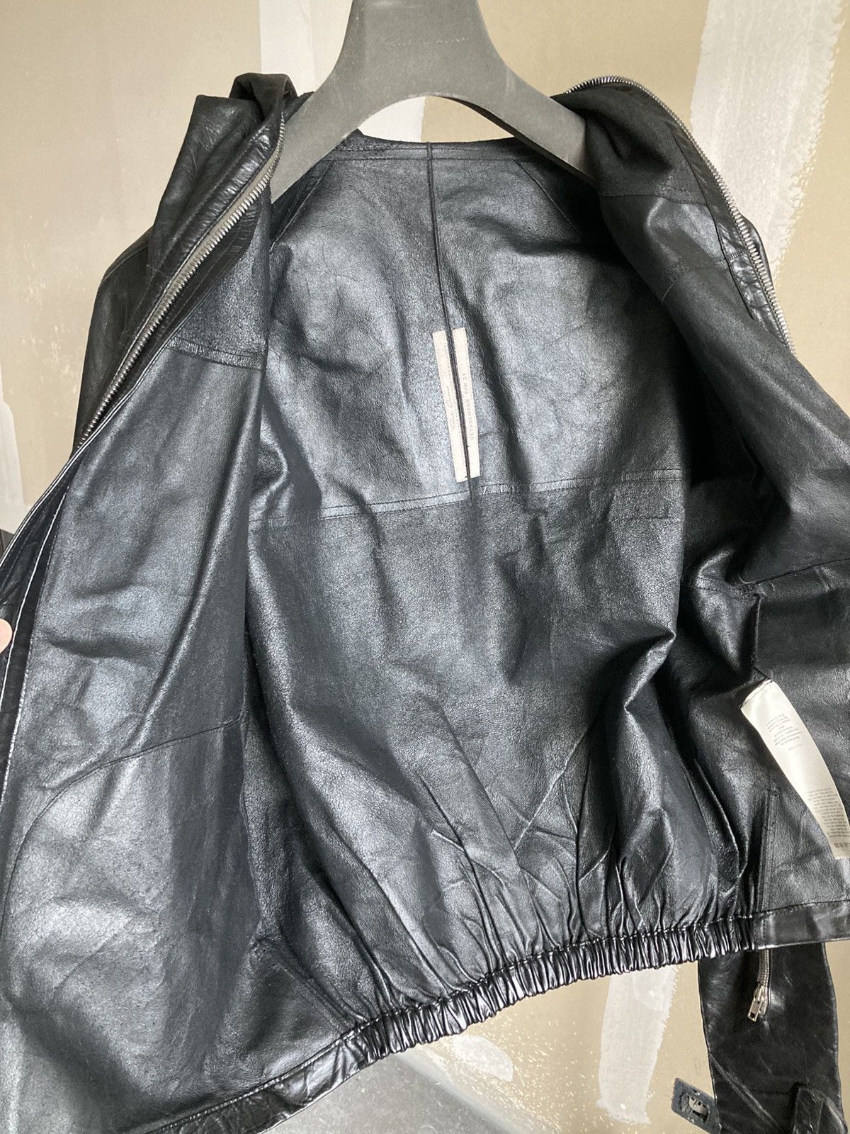 Rick Owens Rick Owens leather jacket with integrated gl Size US M / EU 48-50 / 2 - 3 Thumbnail