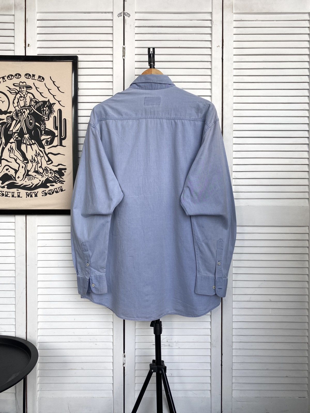 Designer × Giorgio Armani × Vintage Vintage Armani Jeans Italy Button Up Shirt Archive Size US L / EU 52-54 / 3 - 2 Thumbnail