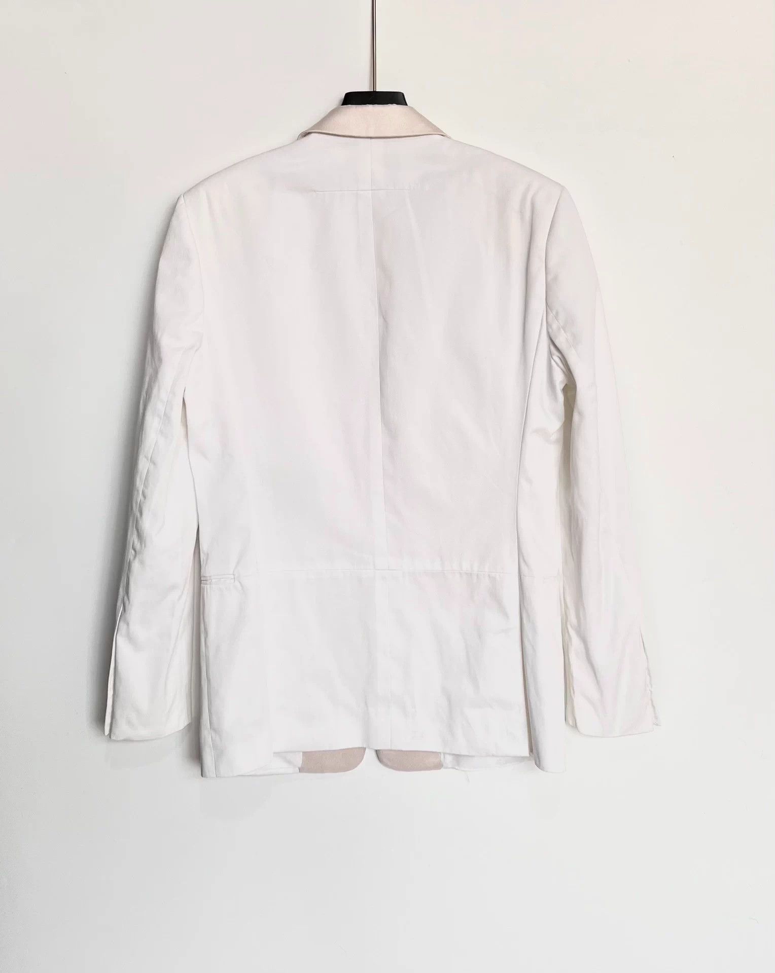 Givenchy Givenchy Satin Collar White Blazer 48 Size 48S - 5 Thumbnail