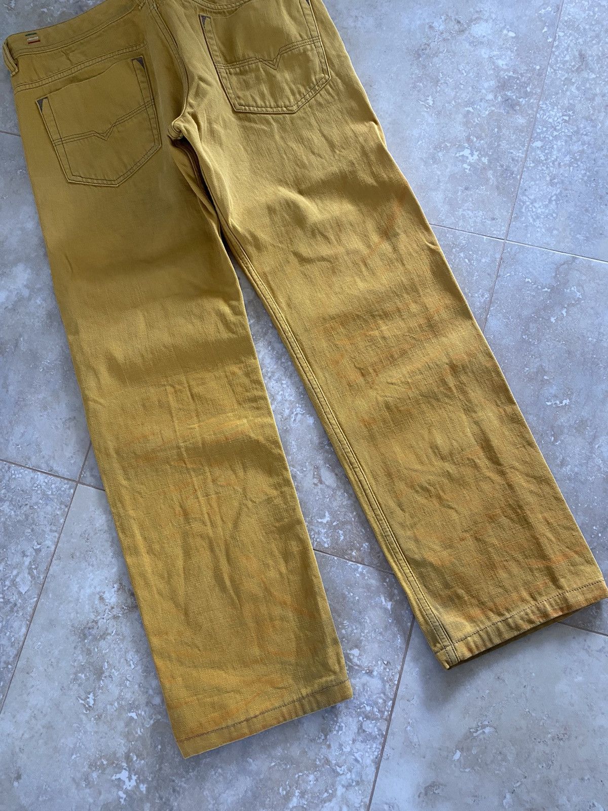 Diesel Vintage Diesel Yellow Jeans Flared Washed Limited Japanese Size US 36 / EU 52 - 2 Thumbnail