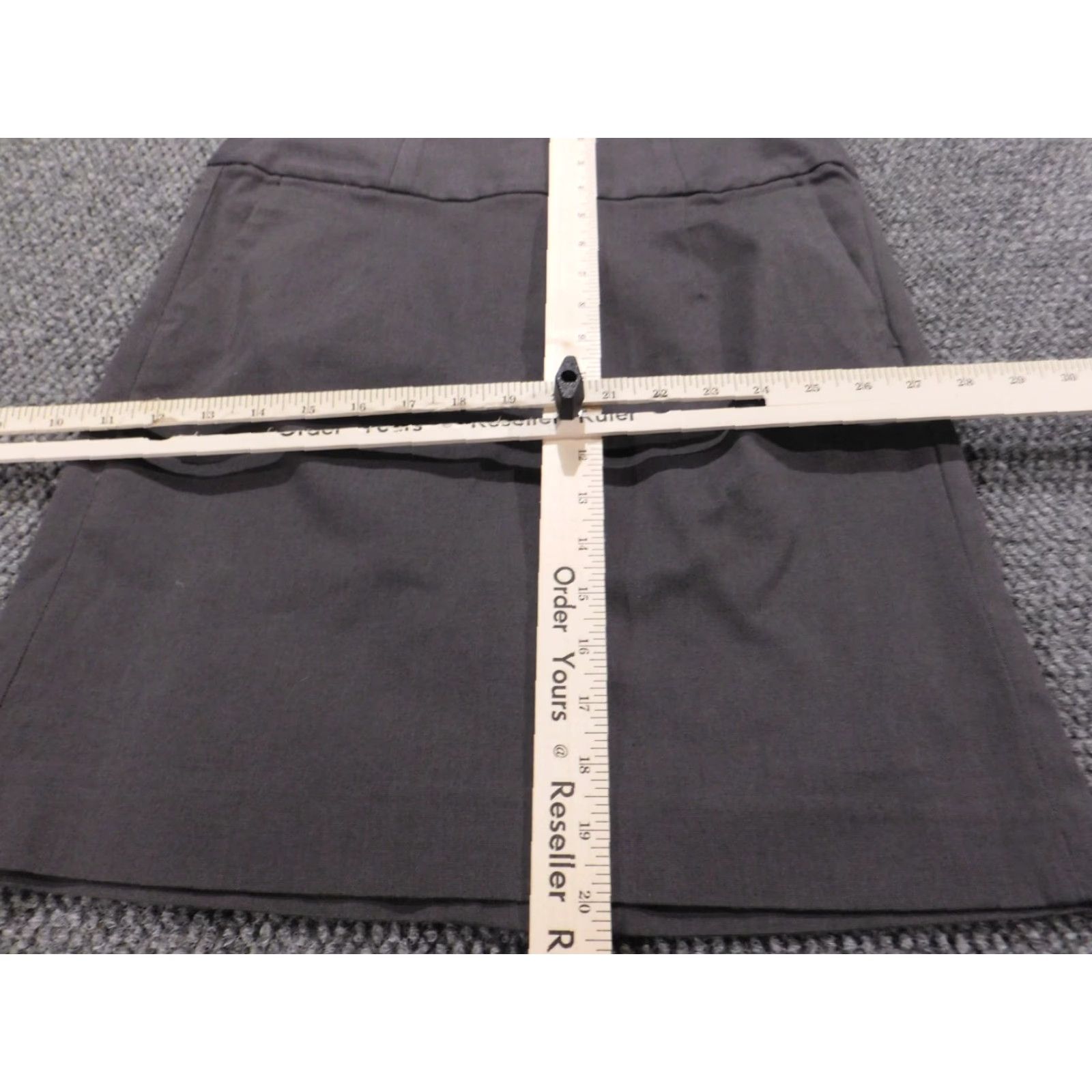 Banana Republic Banana Republic Skirt A-Line Zip Women 4 Gray Knee Length Cotton Knit Zipper Lined Casual Vintage No Size 27" / US 4 / IT 40 - 4 Thumbnail