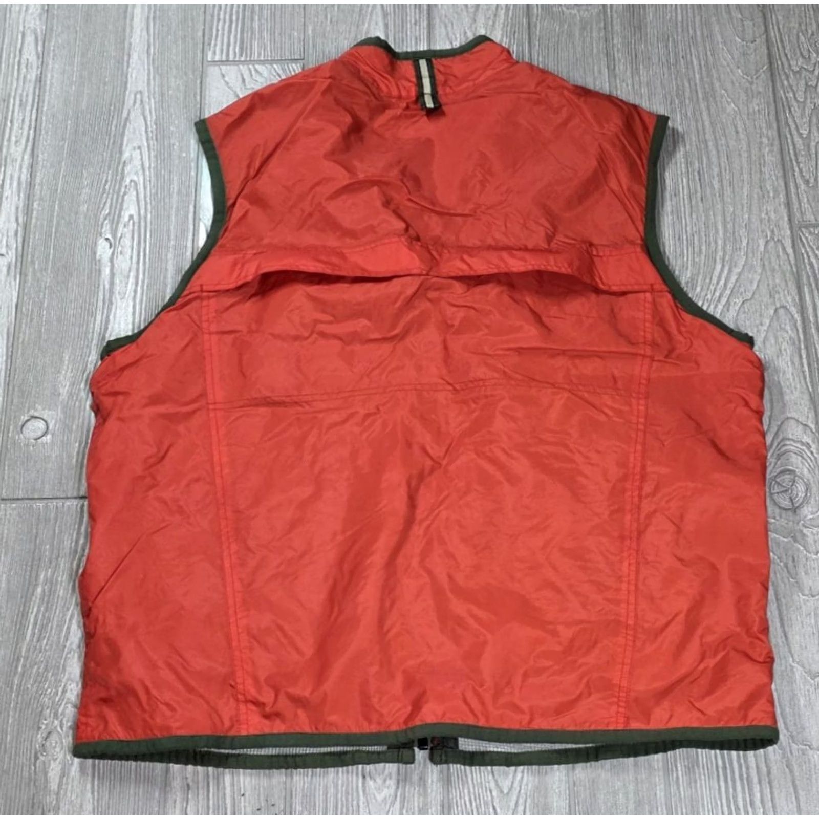 Gap VINTAGE Gap Jacket Men L Orange Thermal Lined Full Zip Nylon Safari Anorak Zip Pockets Logo 90s Outdoor Clothing Mens Size US L / EU 52-54 / 3 - 7 Thumbnail