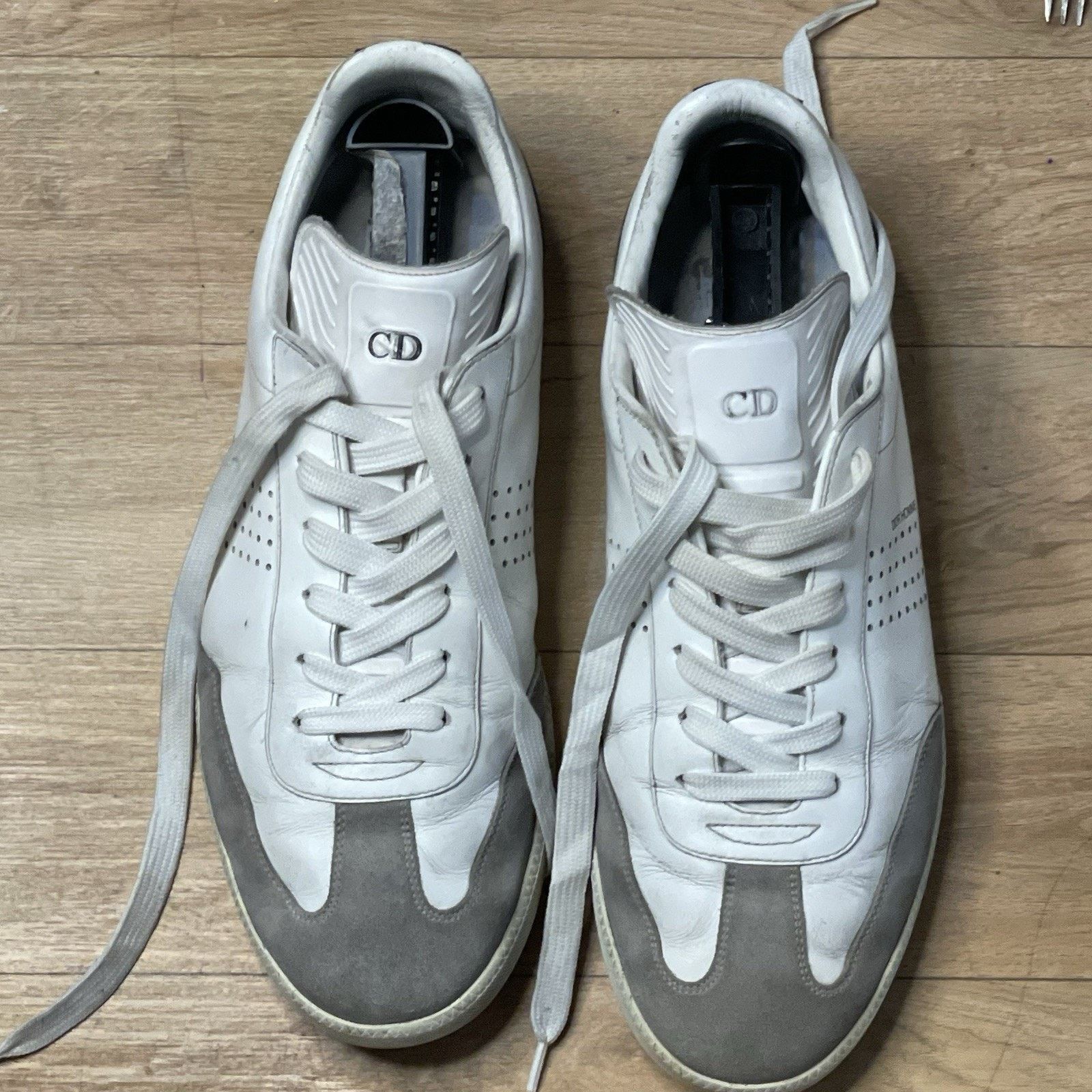 Dior Christian Dior Homme Sneakers Men's Low TOP white Leather Size US 9 / EU 42 - 4 Thumbnail
