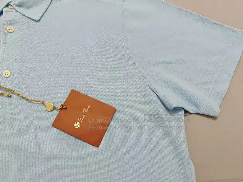 Loro Piana Loro Piana Men's Light Blue Short Sleeve Polo. Size US S / EU 44-46 / 1 - 5 Thumbnail