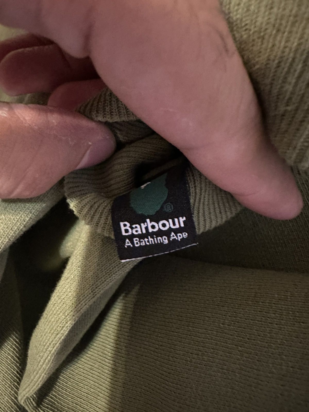 Bape × Barbour Bape Barbour crew Size US L / EU 52-54 / 3 - 7 Thumbnail