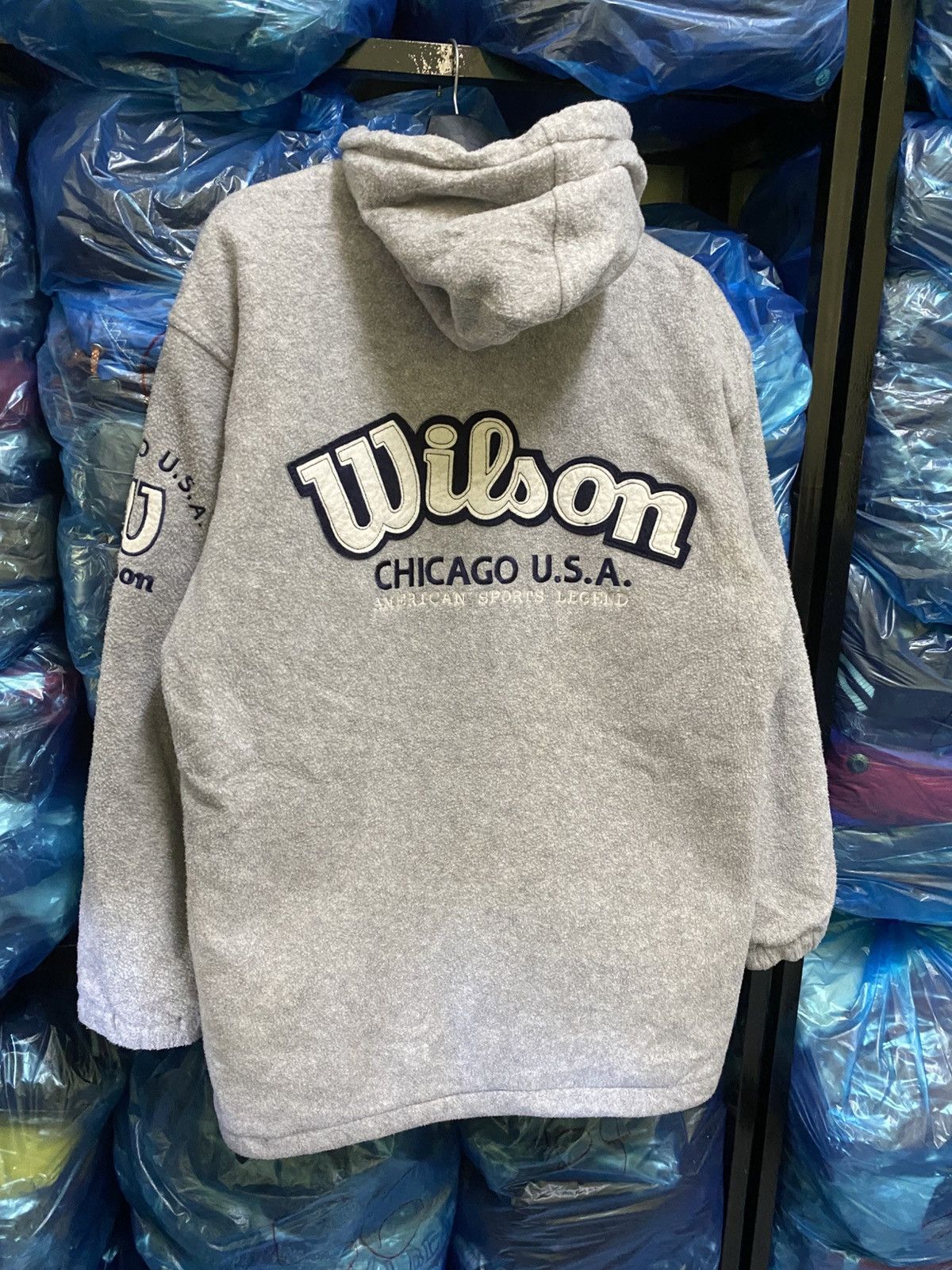 Wilson VINTAGE WILSON FLEECE HOODIE JACKET Size US M / EU 48-50 / 2 - 3 Thumbnail