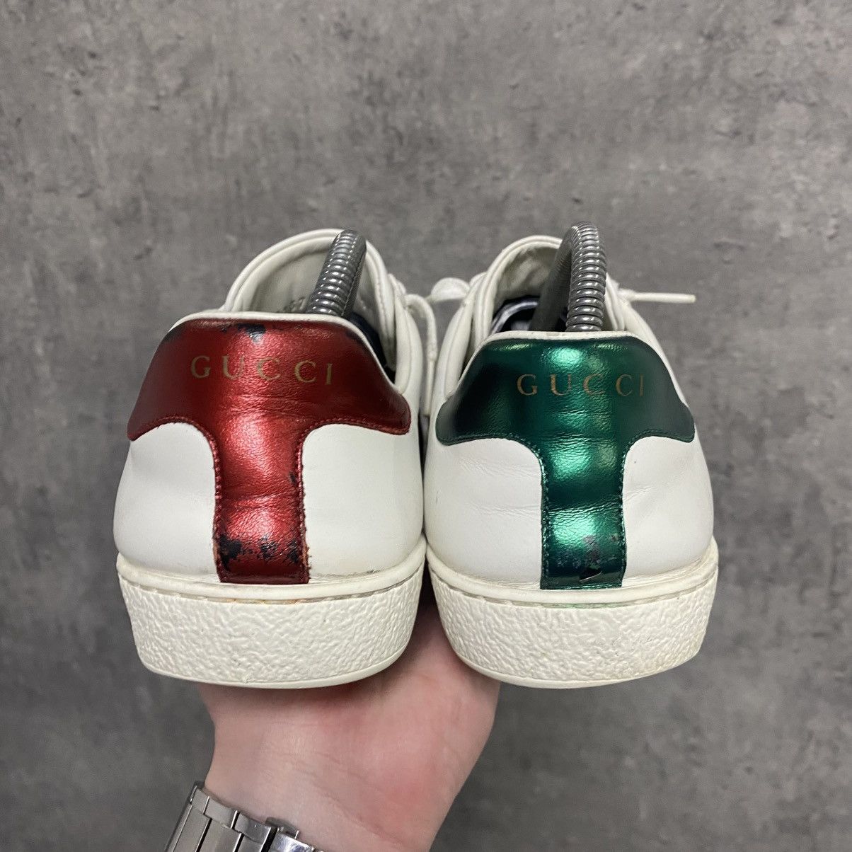 Gucci Gucci Ace Embroidered Shoes Sneakers Size US 5 / IT 35 - 9 Thumbnail