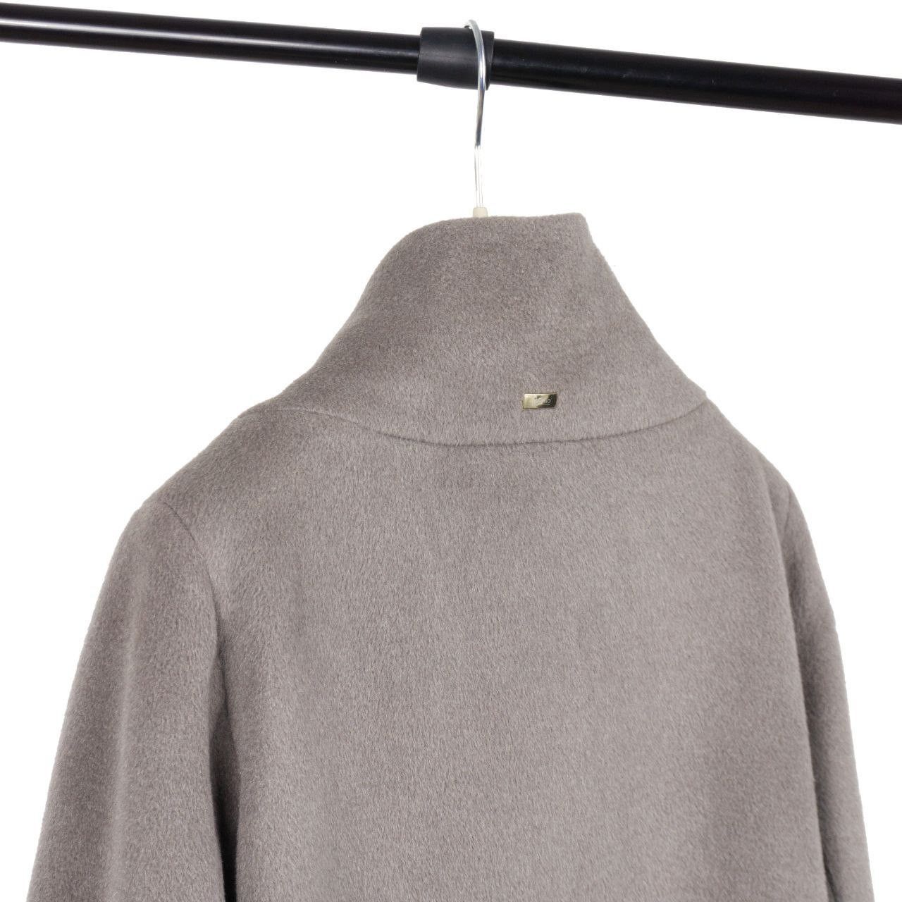 Herno HERNO / Zip Wool-Angora-Silk Coat Size M / US 6-8 / IT 42-44 - 7 Thumbnail