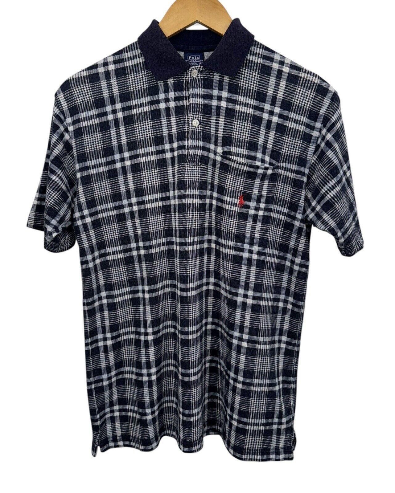 Polo Ralph Lauren VTG Polo Ralph Lauren 80s Striped Plaid Pony Polo Shirt L Size US L / EU 52-54 / 3 - 1 Thumbnail