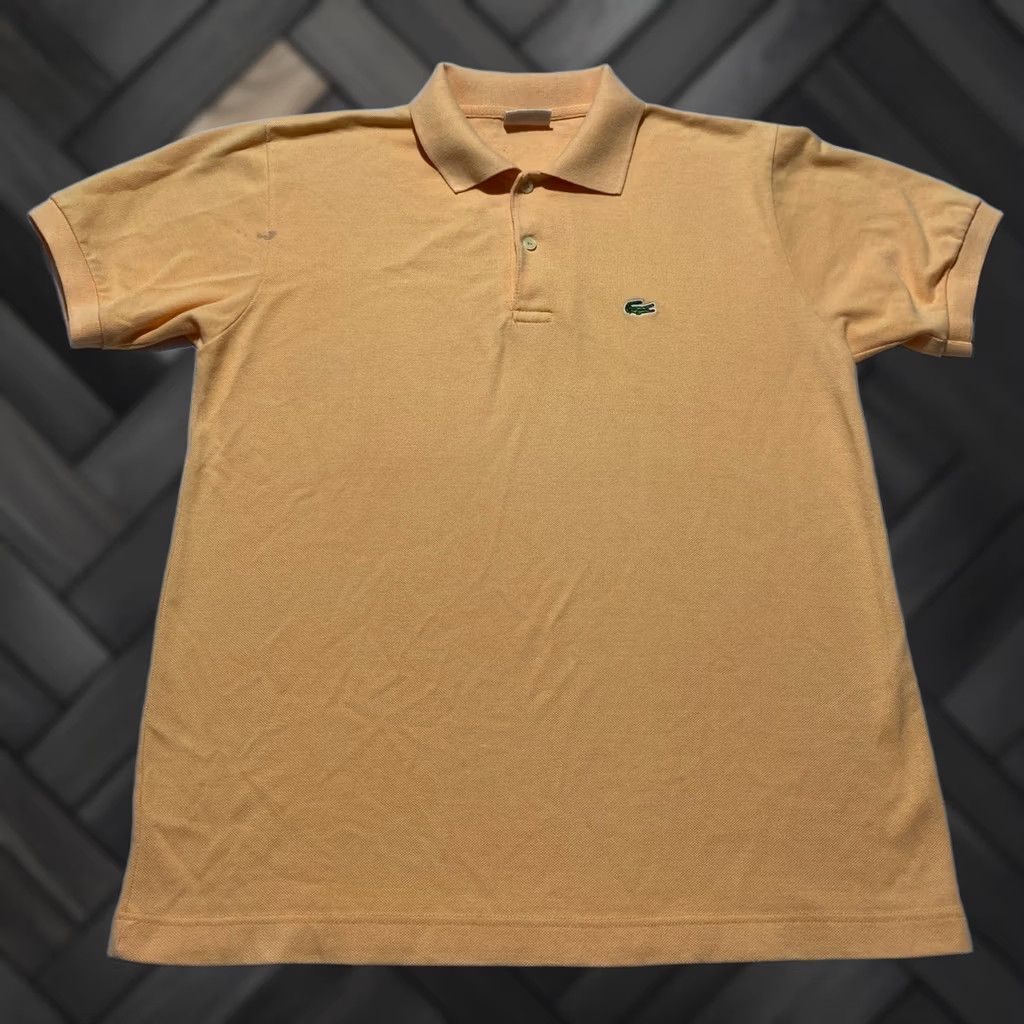 Lacoste Lacoste Mens Polo Shirt Medium Orange Peach Short Sleeve Logo Classic Pique Size US M / EU 48-50 / 2 - 1 Thumbnail