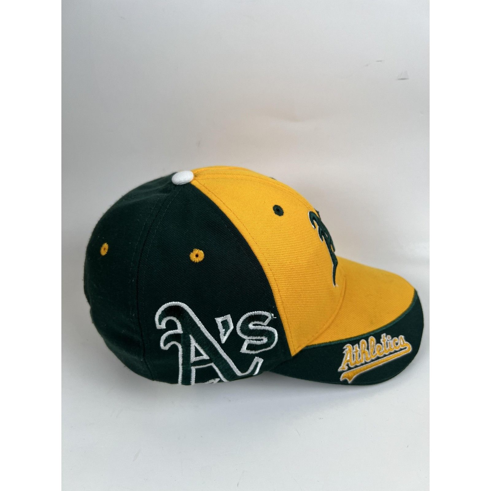 Other VTG Oakland Athletics Hat Cap Strap Back Mens Green MLB Base Size ONE SIZE - 5 Thumbnail