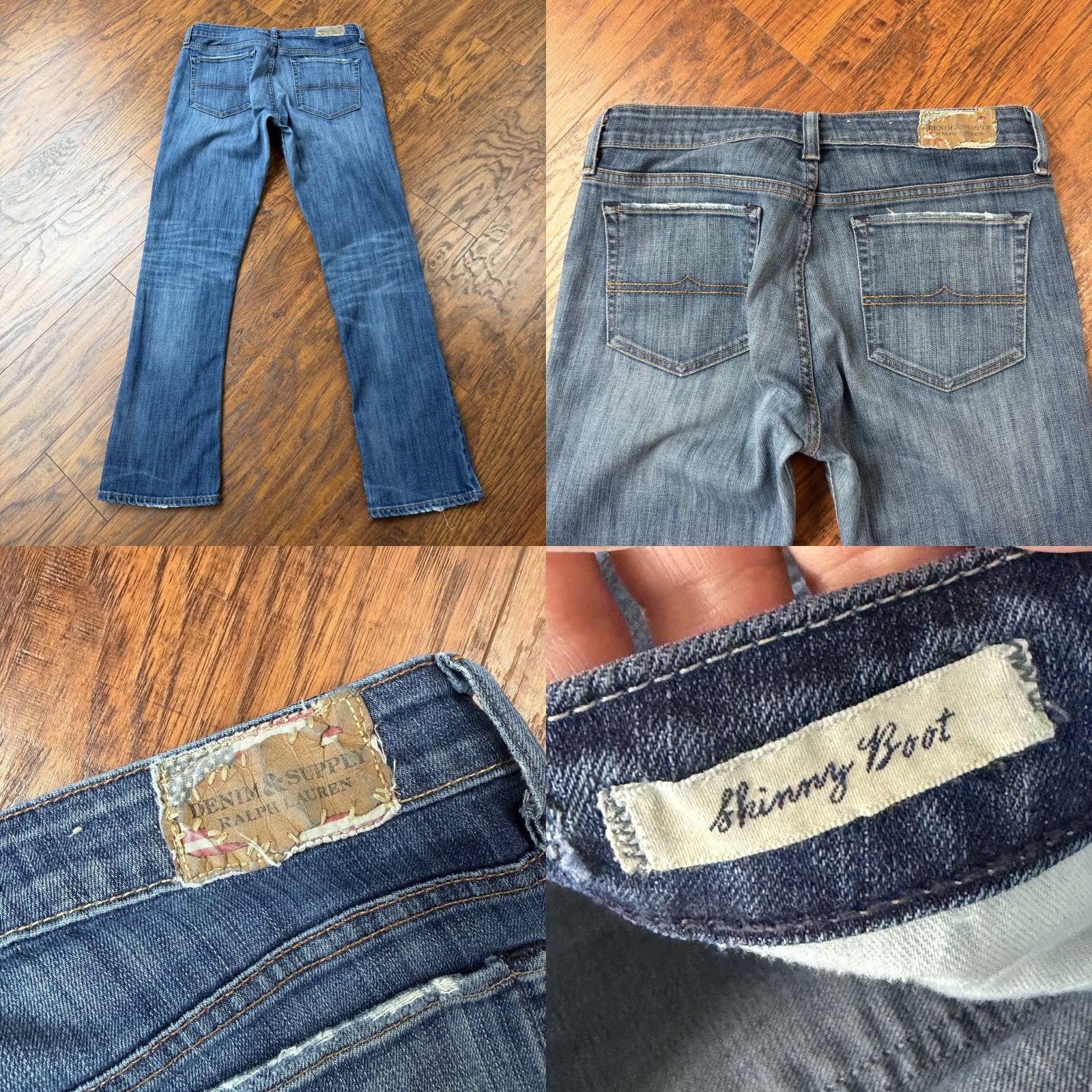 Ralph Lauren Denim & Supply Ralph Lauren Jeans Womens 30 Bootcut Skinny Stretch Low Rise 28x30 Blue Denim Jumpers? Size 30" / US 8 / IT 44 - 8 Thumbnail