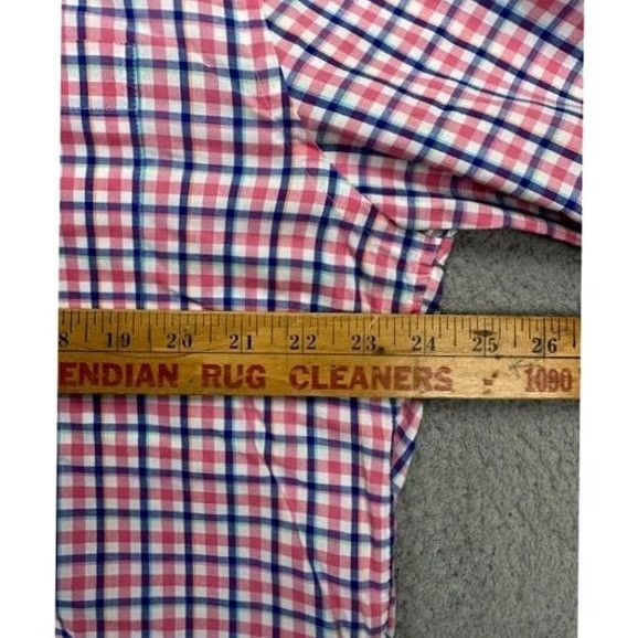 Vineyard Vines Vineyard Vines Shirt Adult Large Murray Red Multi Plaid Button Down Slim Fit Men Size US L / EU 52-54 / 3 - 7 Thumbnail