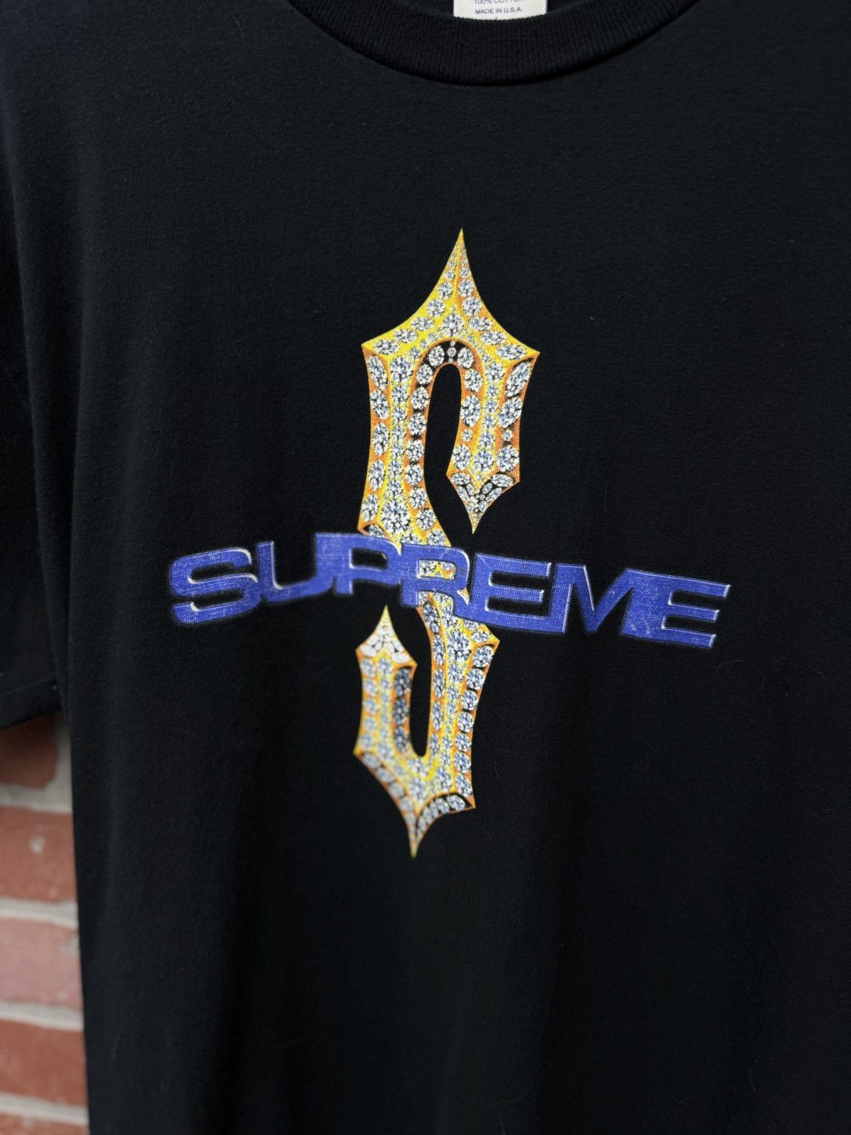 Supreme Supreme Black Tee Shirt Size Large Pre Owned 🧼 Size US L / EU 52-54 / 3 - 7 Thumbnail