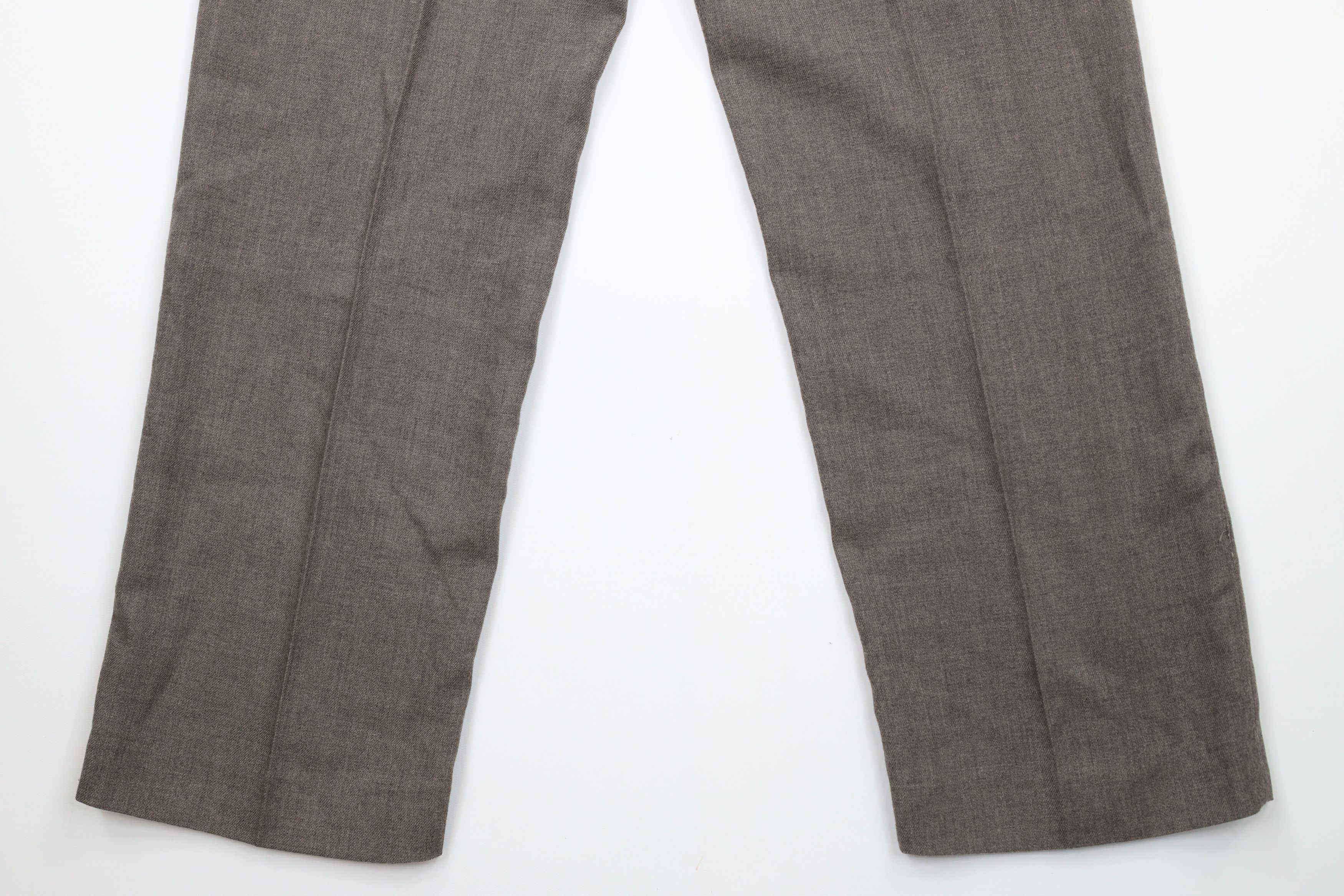 Vintage Vintage 70s Streetwear Front Wide Leg Chino Pants Brown Size US 34 / EU 50 - 12 Thumbnail