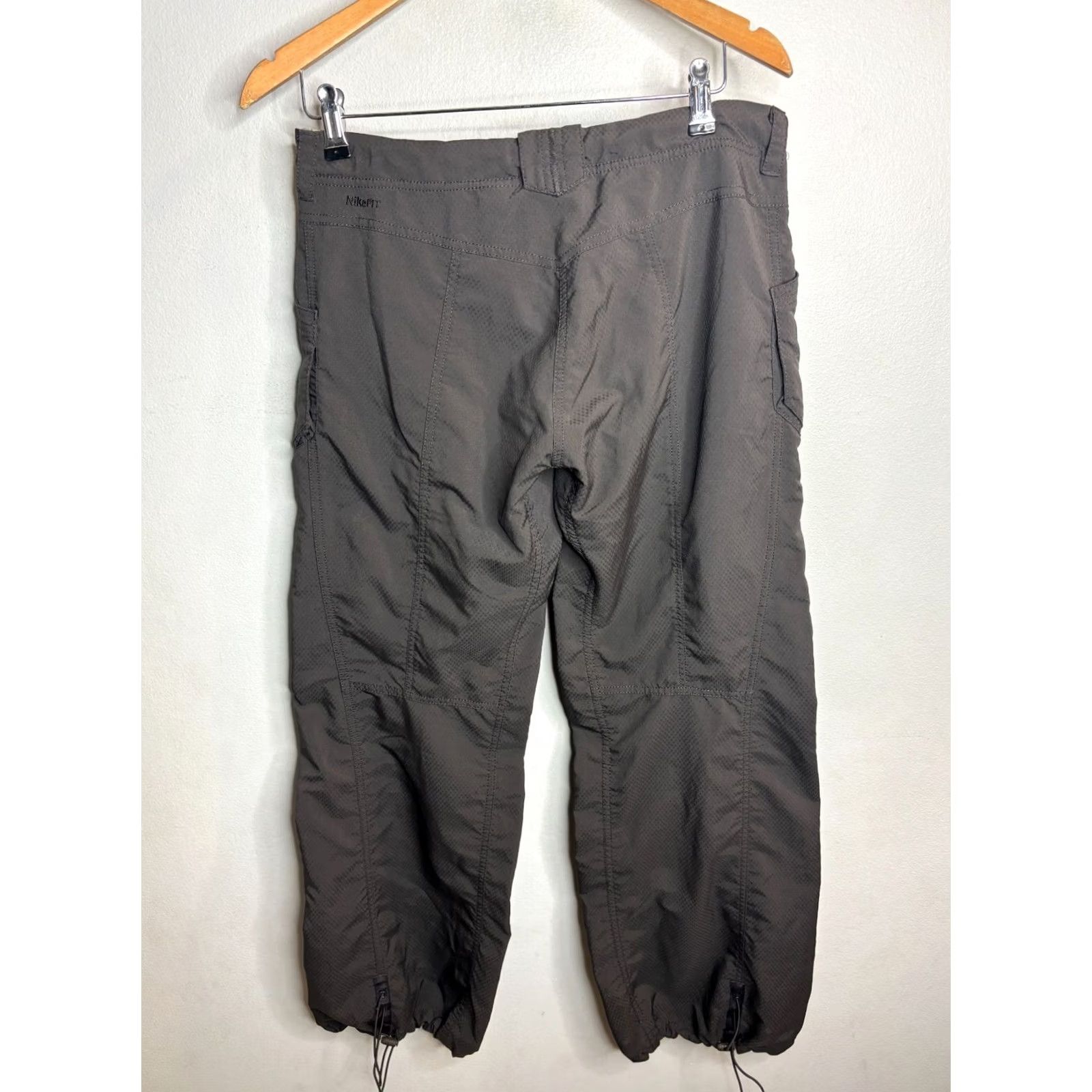 Nike Nike Baggy Windbreaker Pants Womens S Brown 5011 Vintage Size 28" / US 6 / IT 42 - 6 Thumbnail