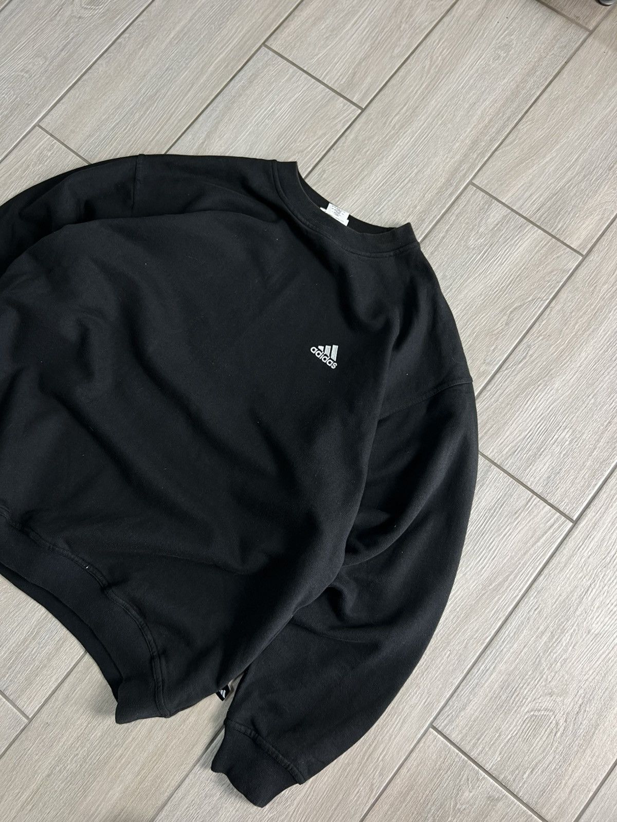 Adidas Sweatshirt Adidas Vintage Black L Size Basic Mini Logo Y2K Size US L / EU 52-54 / 3 - 4 Thumbnail