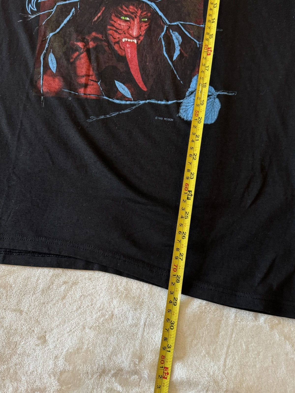 Vintage Vintage Poison Band Tshirt Size US XL / EU 56 / 4 - 6 Thumbnail