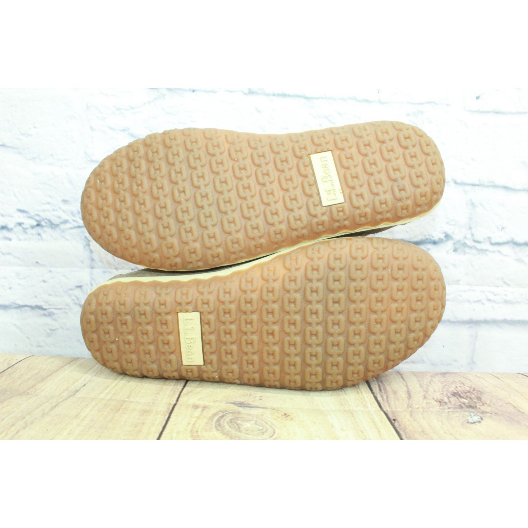 L.L. Bean LL Bean Women's Suede Fleece Mountain Moccasin Slippers Size US 8 / IT 38 - 9 Thumbnail