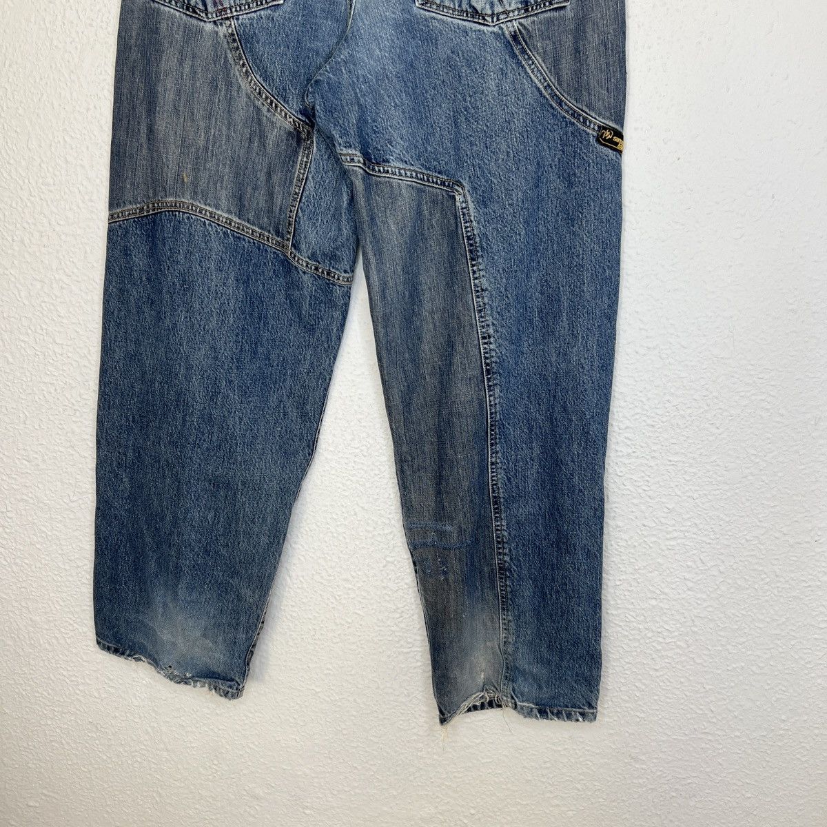 Fubu × JNCO × Southpole Vintage Sancezz Baggy Hip Hop Pants Trousers Patchwork Denim Size US 34 / EU 50 - 7 Thumbnail
