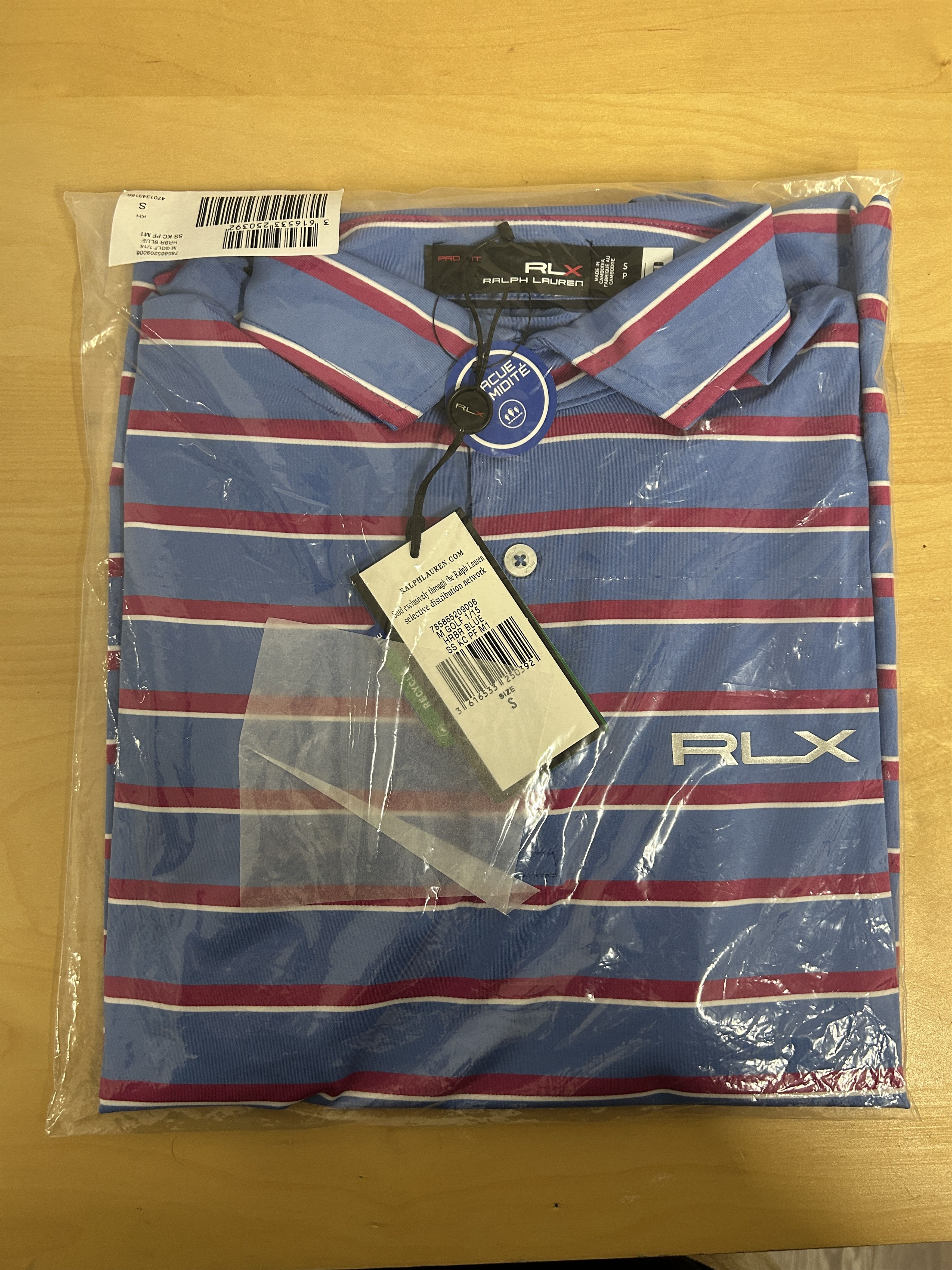 RLX Ralph Lauren × Ralph Lauren Golf Polo Shirt Striped Small Size US S / EU 44-46 / 1 - 3 Thumbnail