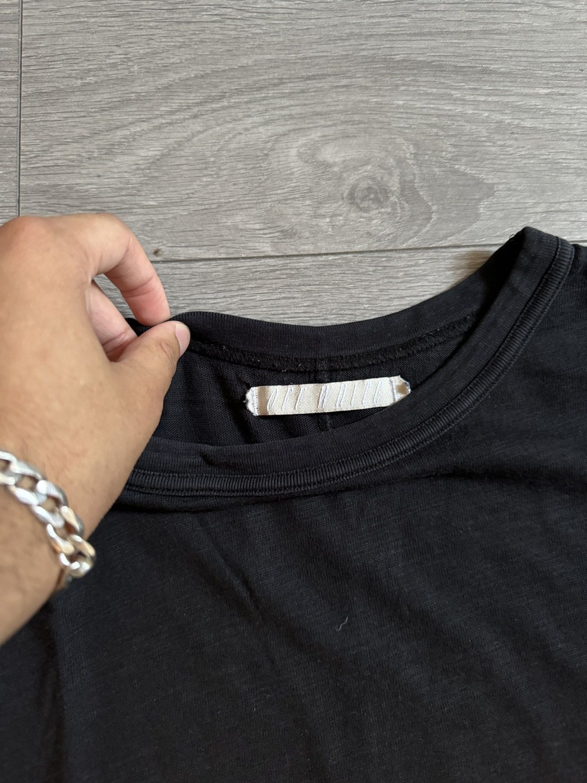 Off-White Off-White Black “Blue Collar” Tee Size US M / EU 48-50 / 2 - 6 Thumbnail