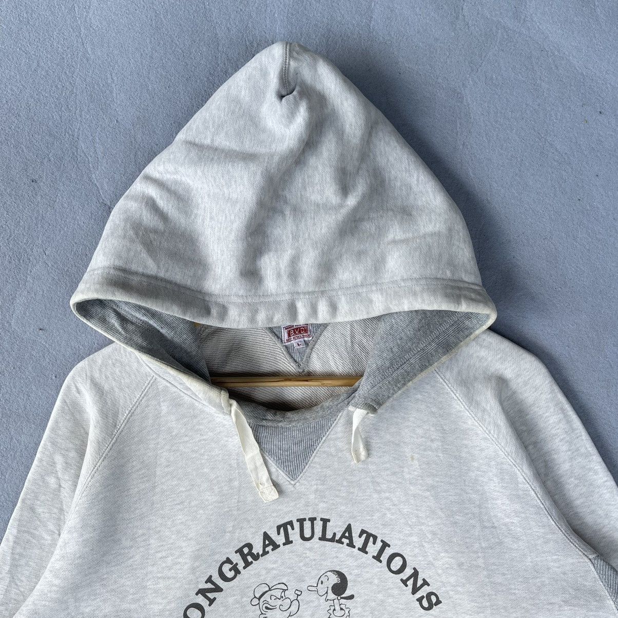 Vintage Vintage BVD x Popeye & Olive Oyl Hoodie – Licensed Graphic Size US L / EU 52-54 / 3 - 2 Thumbnail