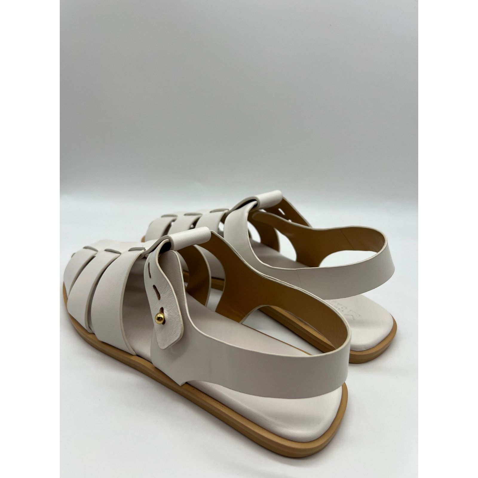Mercedes-Benz Mercedes Castillo Kailey Caged Fisherman White Womens Size 9 Size US 9 / IT 39 - 19 Thumbnail