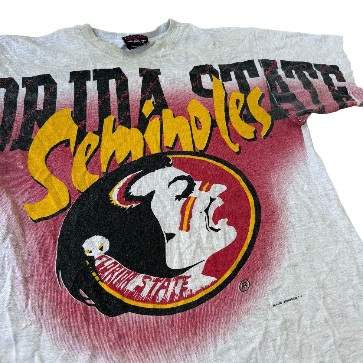 NBA × Vintage 90s Magic Johnson Vintage Florida State University AOP Tee Size US L / EU 52-54 / 3 - 9 Thumbnail