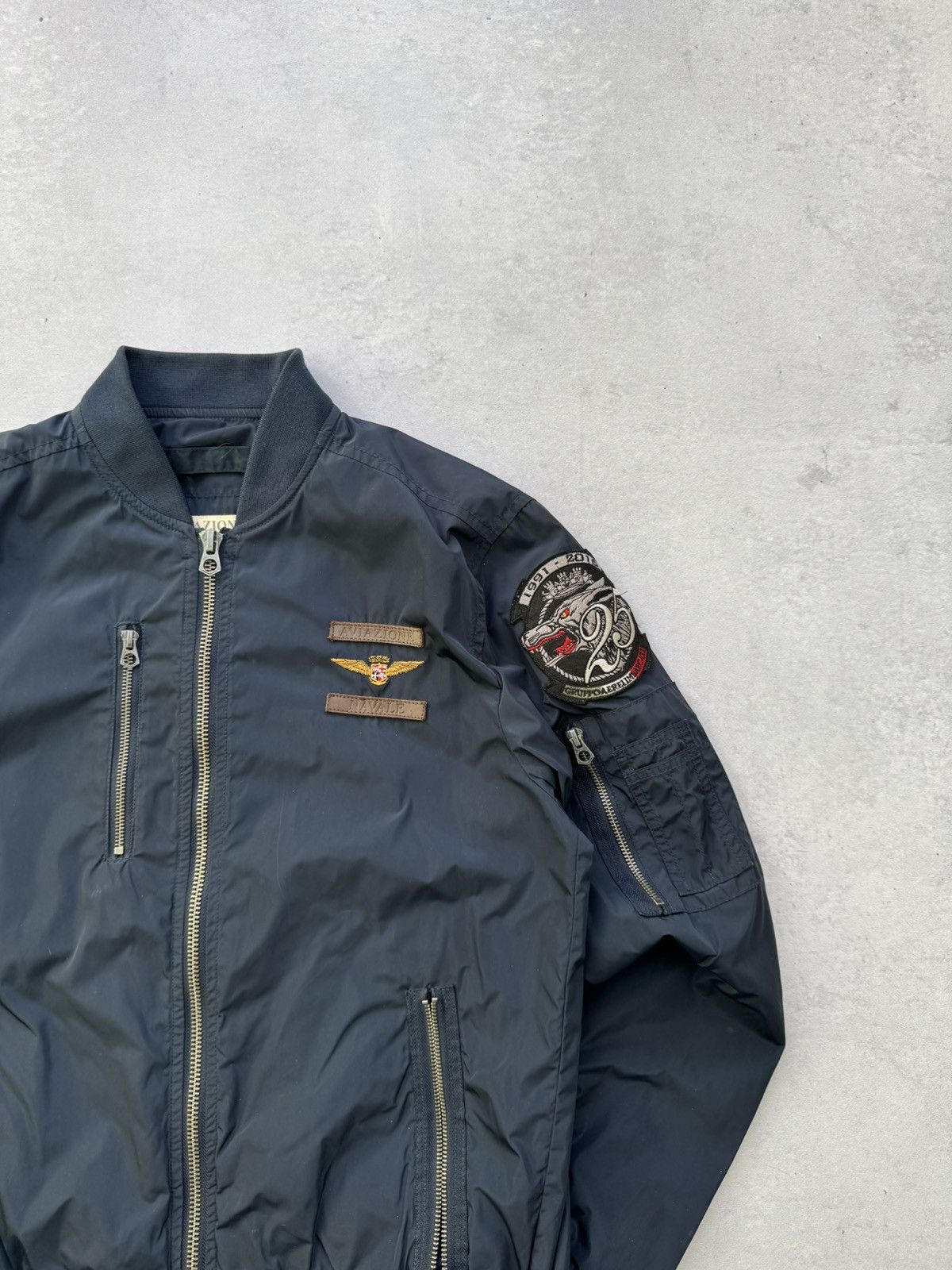 Other Aviazione Navale Marina Grupaer Nylon Bomber Jakcet Size US L / EU 52-54 / 3 - 4 Thumbnail