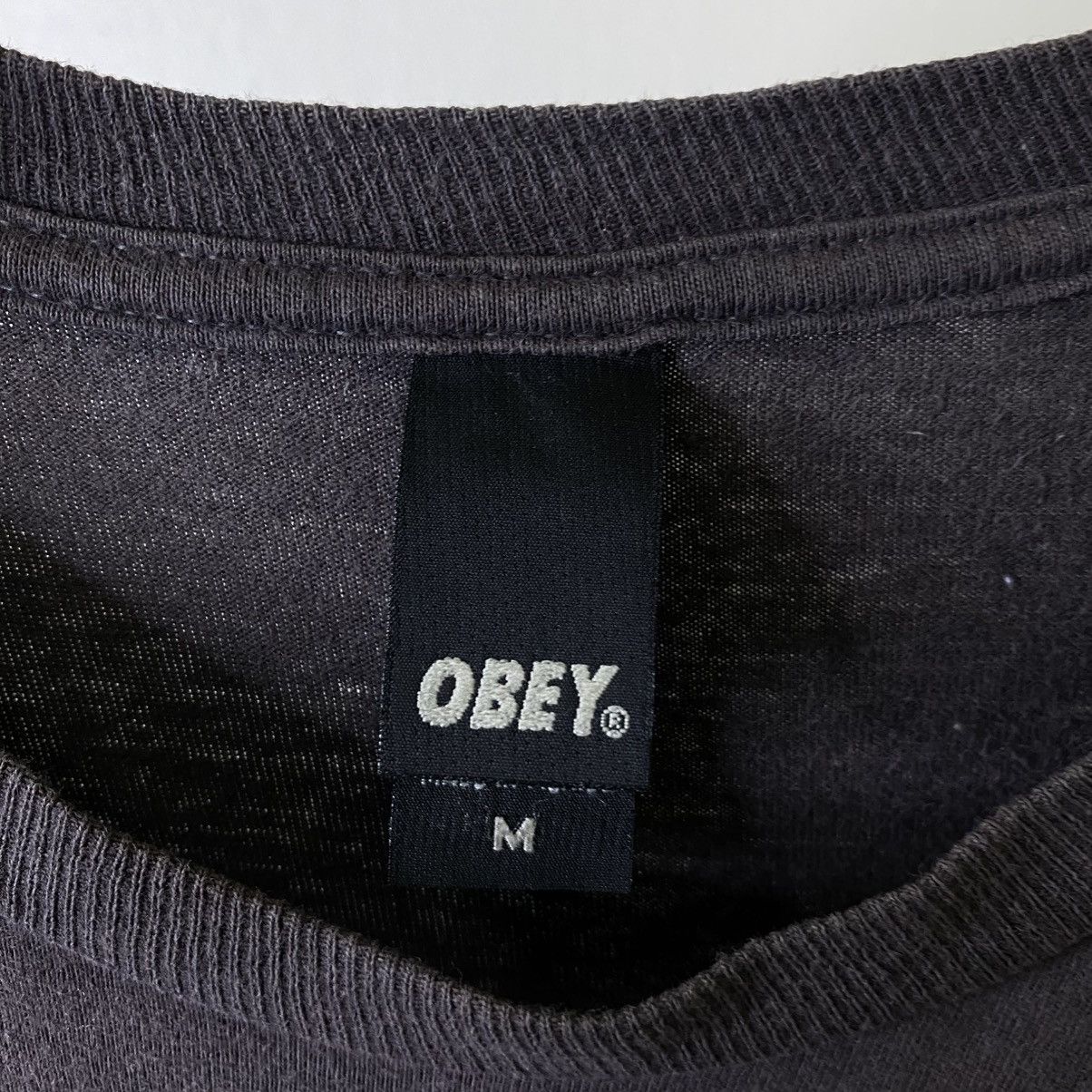 Obey Obey From The Cradle To The Grave Skater Faded T Shirt Size US M / EU 48-50 / 2 - 3 Thumbnail