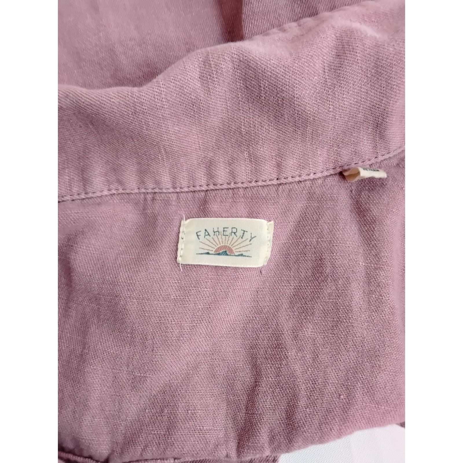 Faherty Faherty Top Women's M Pink Long Sleeve Organic Cotton Blend Size M / US 6-8 / IT 42-44 - 4 Thumbnail