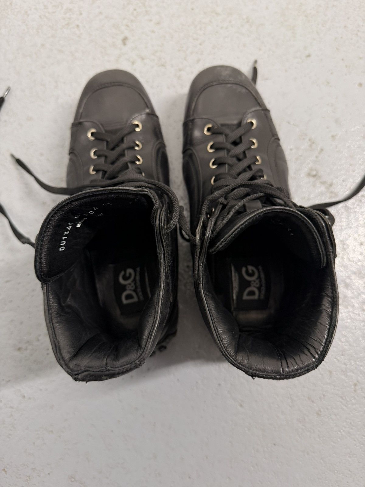 Dolce & Gabbana Vintage Dolce & Gabbana Combat Miltary Leather Sneakers Size US 8 / EU 41 - 11 Thumbnail