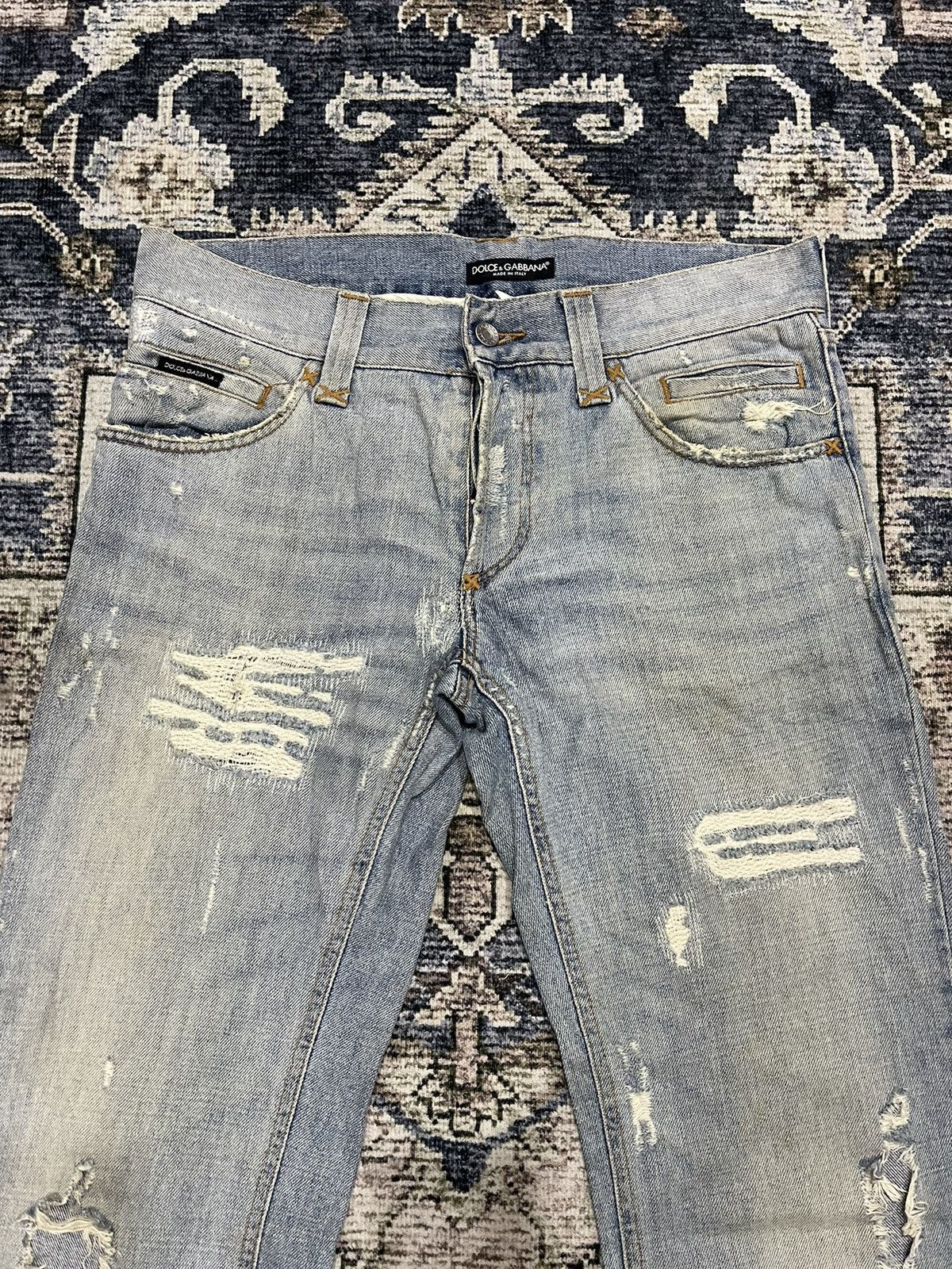 Dolce & Gabbana Vintage Dolce & Gabbana D&G Luxury Designer Metal Logo Denim Size US 34 / EU 50 - 3 Thumbnail