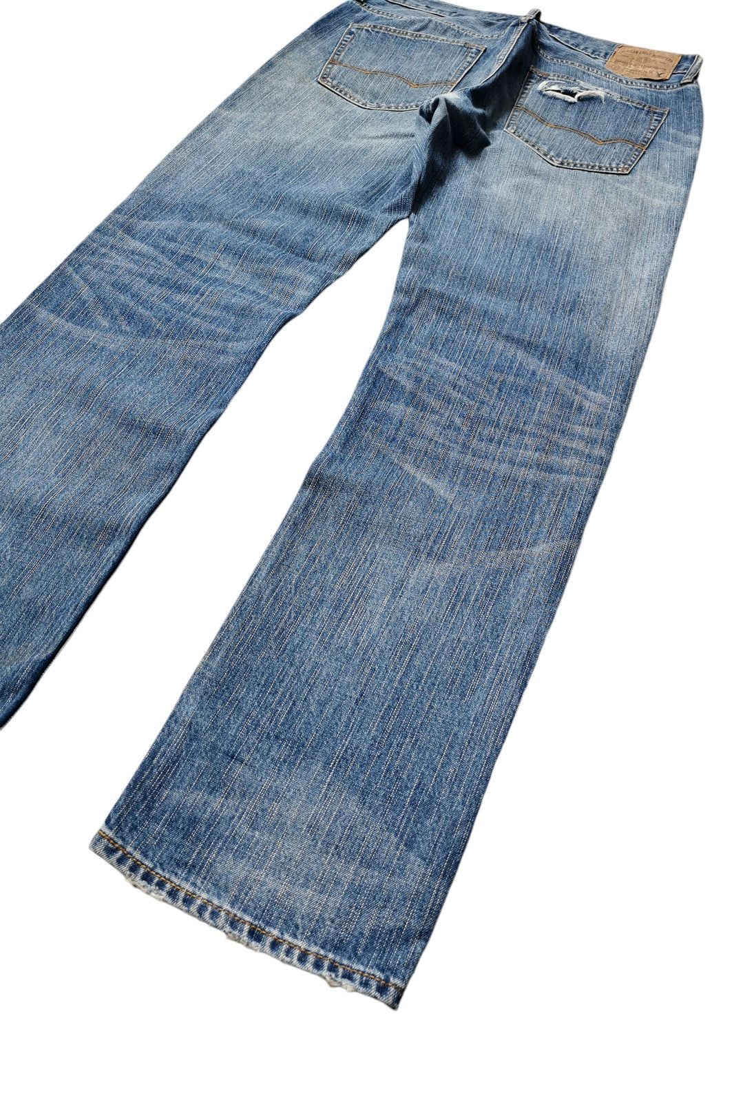 American Eagle Outfitters AMERICAN EAGLE WRECKED JEANS VINTAGE DIRTY PUNK SHIT Size US 34 / EU 50 - 12 Thumbnail