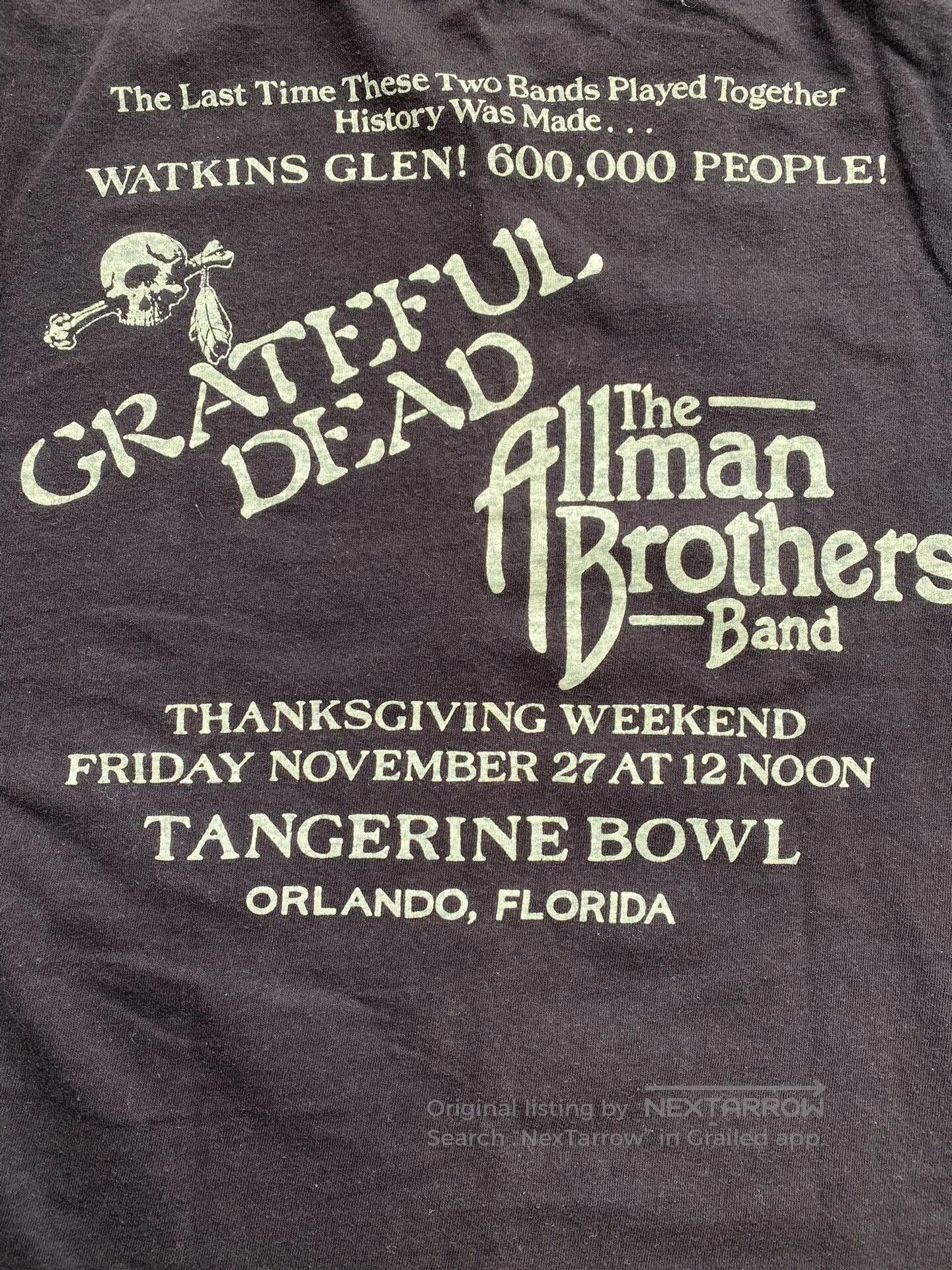 Freewheelers Grateful Dead Allman Brothers Concert Tee. Size US S / EU 44-46 / 1 - 4 Thumbnail