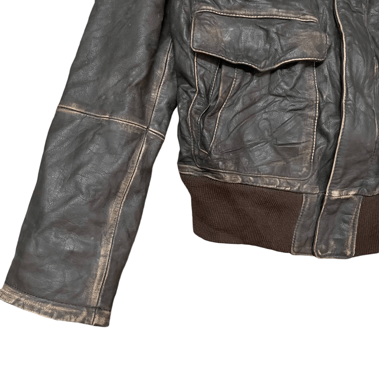 291295=Homme Vintage 291295 Homme Cowhide Military Couture Jacket Size US S / EU 44-46 / 1 - 6 Thumbnail