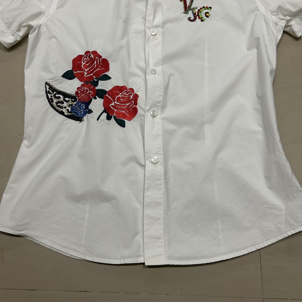 Versace Vintage Versace Jeans Couture White Embroidered Size M / US 6-8 / IT 42-44 - 7 Thumbnail
