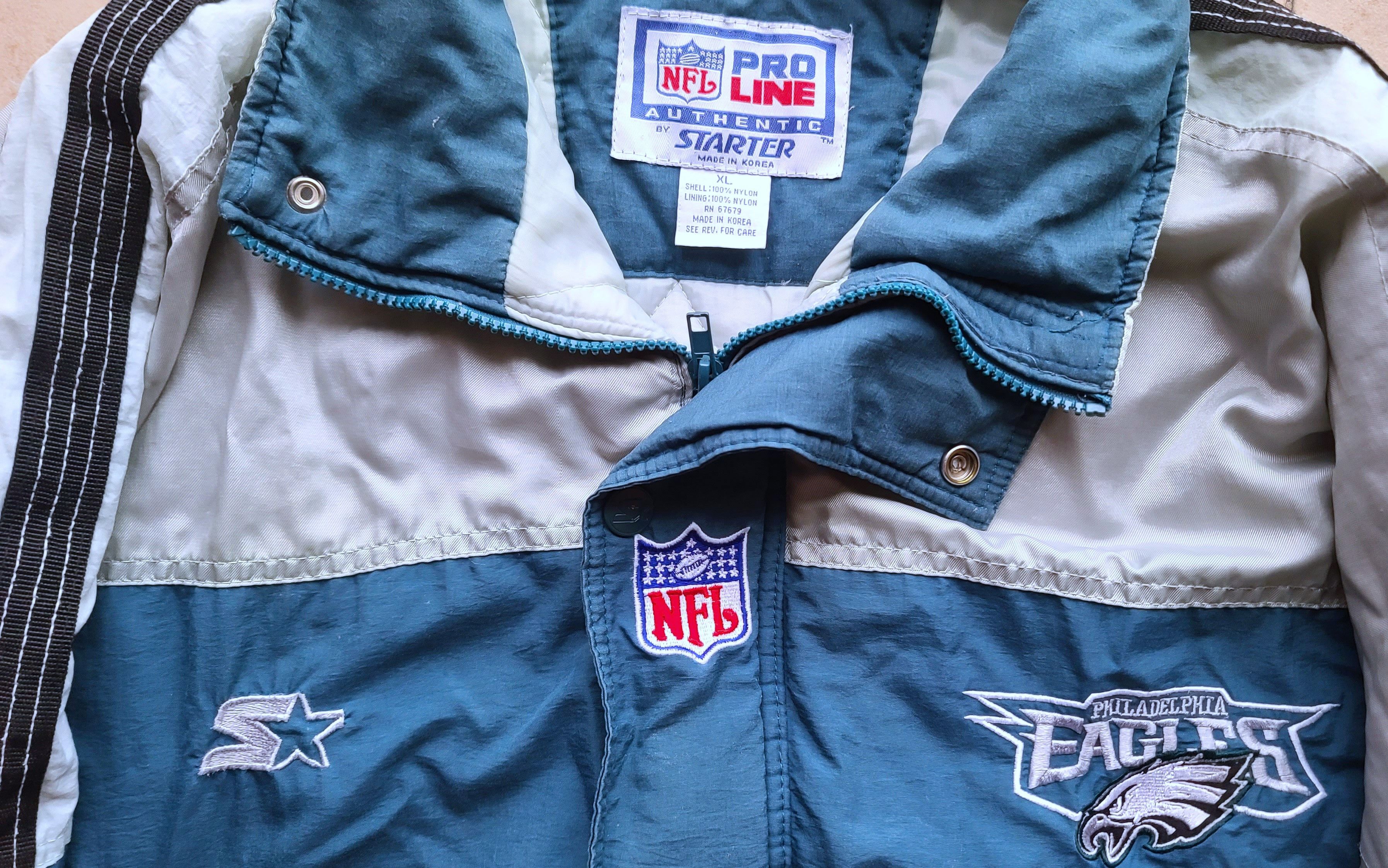 Starter Philadelphia Eagles 90s STARTER puffer XL midnight NFL vtg Size US XL / EU 56 / 4 - 3 Thumbnail