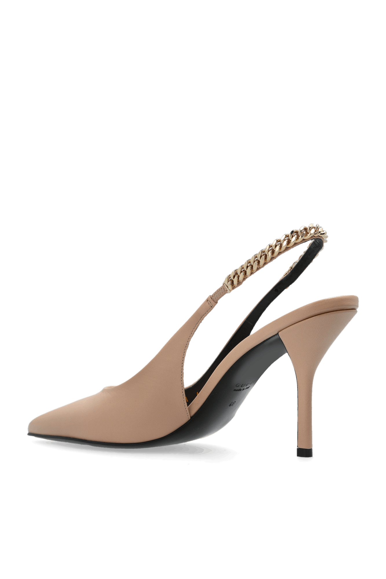 Gucci oc11z0126 Gucci Signoria Slingback Pumps In Beige Size US 8.5 / IT 38.5 - 2 Thumbnail