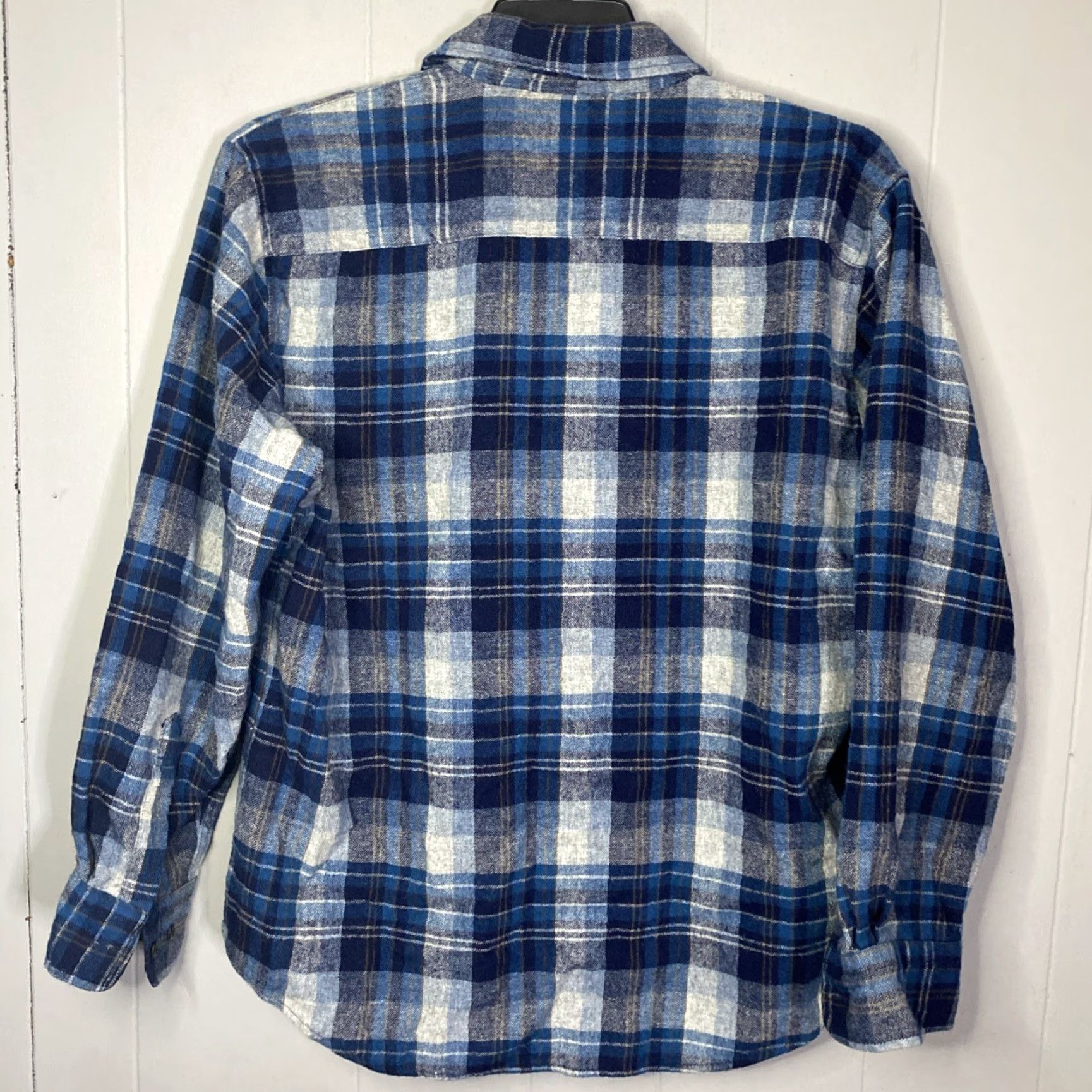 Vintage VINTAGE Fieldmaster Shirt Mens Large L Blue Plaid Wool Flannel 24x29 Button-Up Size US L / EU 52-54 / 3 - 6 Thumbnail