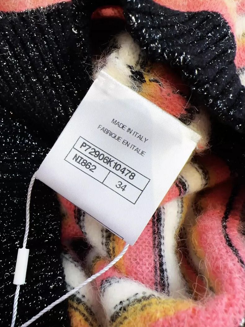 Chanel Chanel 22A colorful striped tassel wool knitted sweater Size XXS / US 00 / IT 34 - 7 Thumbnail