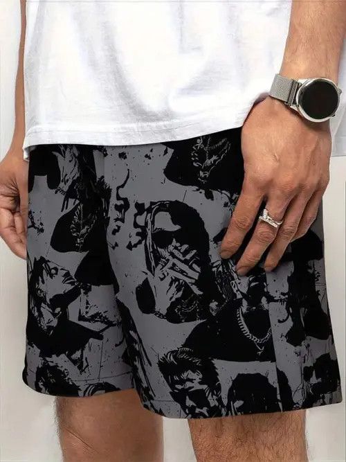Japanese Brand Graphic Y2k Shorts DRIP summer Size US 36 / EU 52 - 1 Thumbnail
